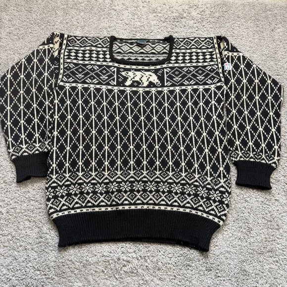 Vtg 87' RARE Dale of Norway Wool XL Nordic Ski Championship Oberstdorf Sweater F - Picture 1 of 8